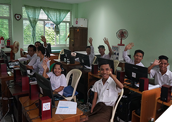 미얀마 교육지원사업 사진