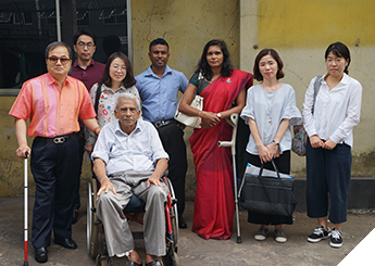 스리랑카 장애인 이동권 지원사업 사진
